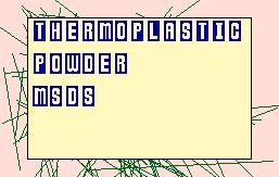 thermoplastic powder msds